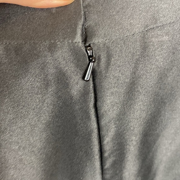 Tadashi Shoji Classic Black Silky Long Maxi Floor Formal Skirt Sz M - Picture 8 of 12